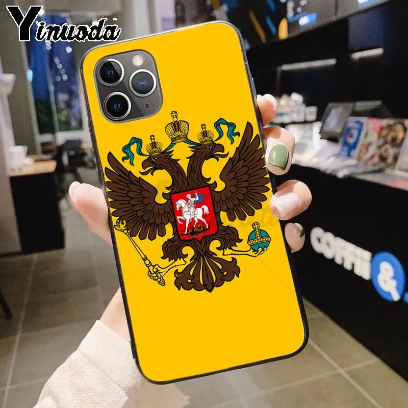 Yinuoda российский флаг герб Топ детальный чехол для телефона чехол для iPhone 7plus X 6 6S 7 8 8Plus 5S 11pro xs чехол для MAX XR - Цвет: 11