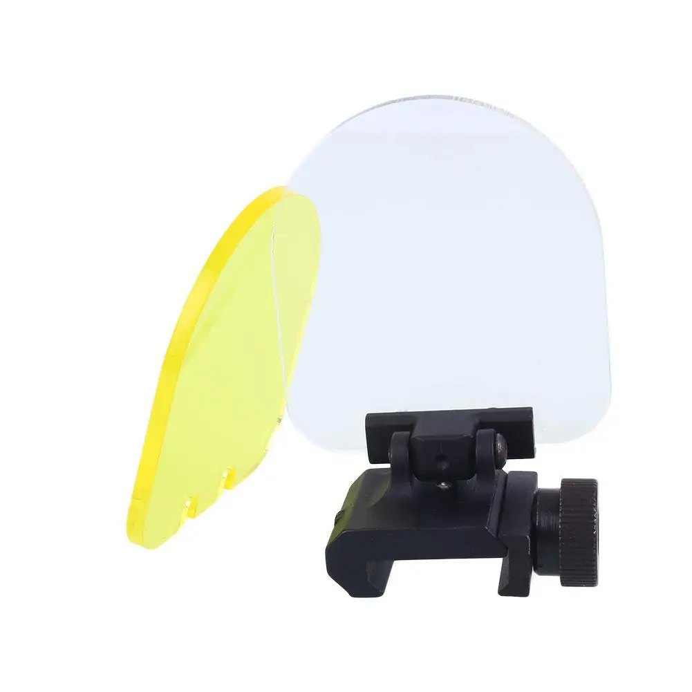 

Riflescope Transparent Bulletproof Lens Protector Red Green Dot Sight Lens Cover Foldable Rifle Airsoft Scope Shield Rail Mount
