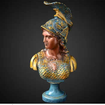 

Sales Greek Athena Statue Pendant Desktop Figure Head Sculpture European Style Creative Wine Cabinet Ornaments Furnishings R06