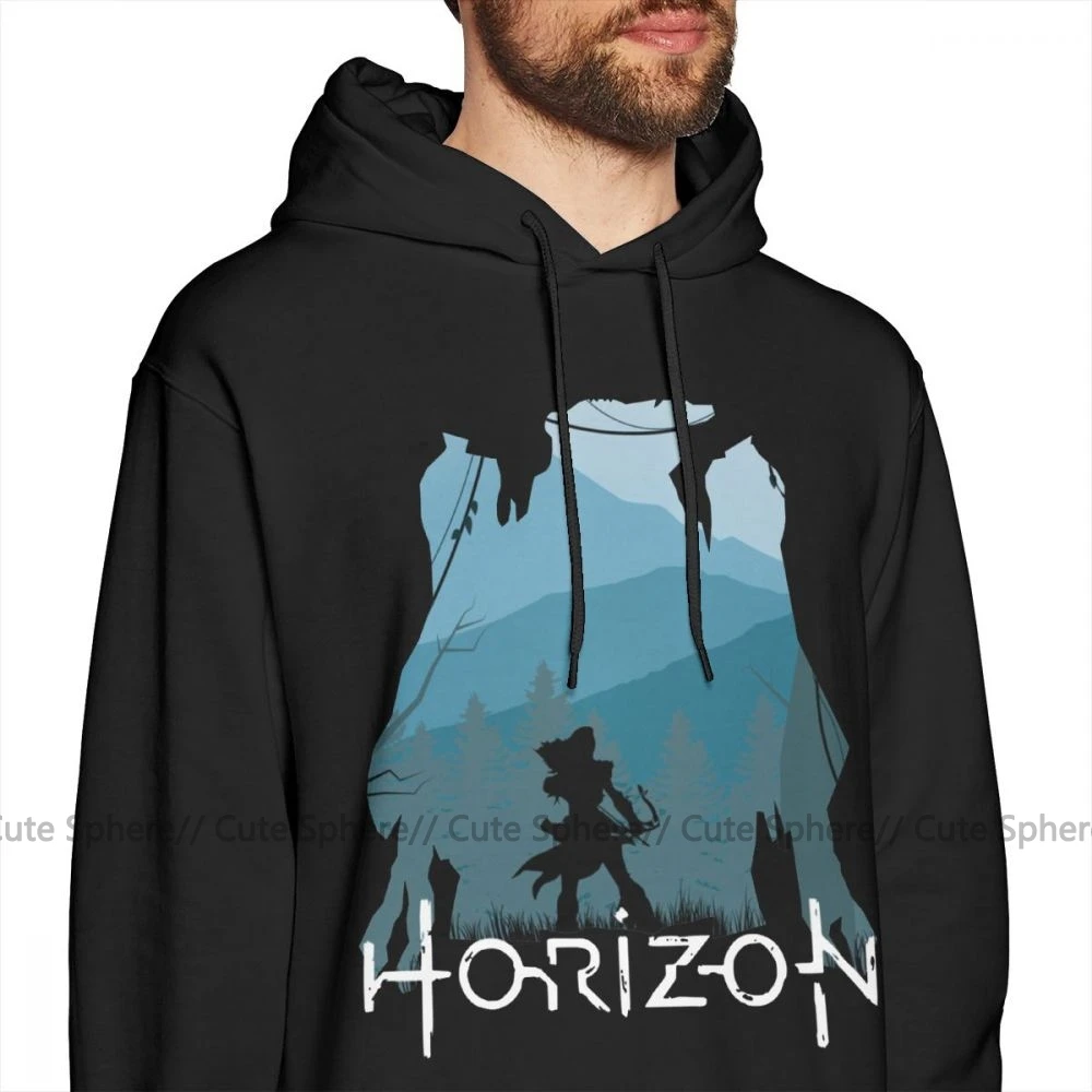 Horizon Zero Dawn худи Horizon Zero Dawn толстовки мужские хлопковый пуловер с капюшоном белые осенние X уличные длинные повседневные толстовки