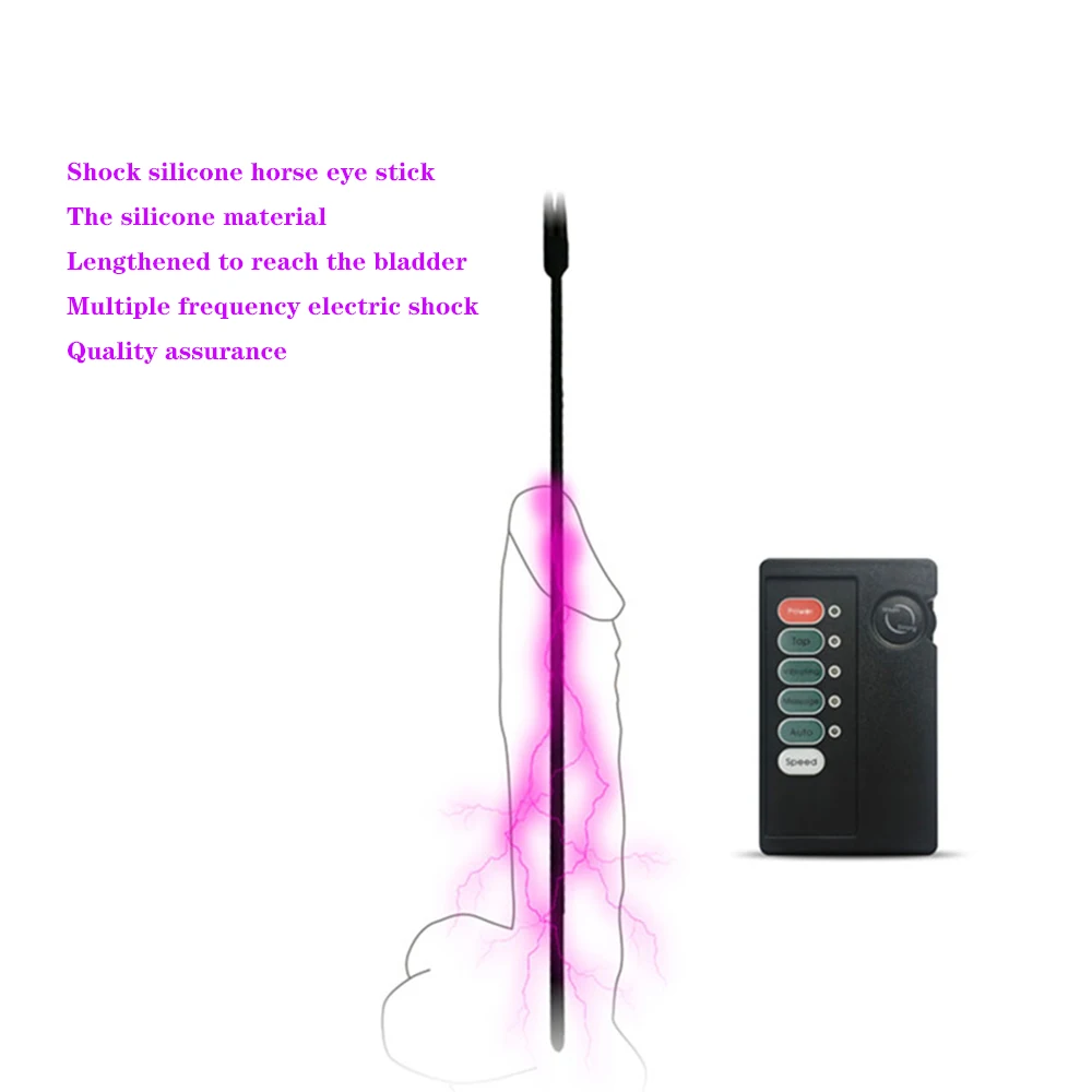  Electric shock Urethral Catheter Urethral Stimulator Dilator Medical Themed Toys Medical Sex Toys f