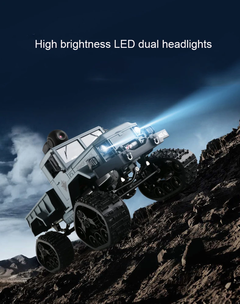 

2.4G RC Car Camera HD FPV WIFI 720P Real-time Transmission Electric Remote Control Vehicle Rock Crawlers Driving Car for Kids