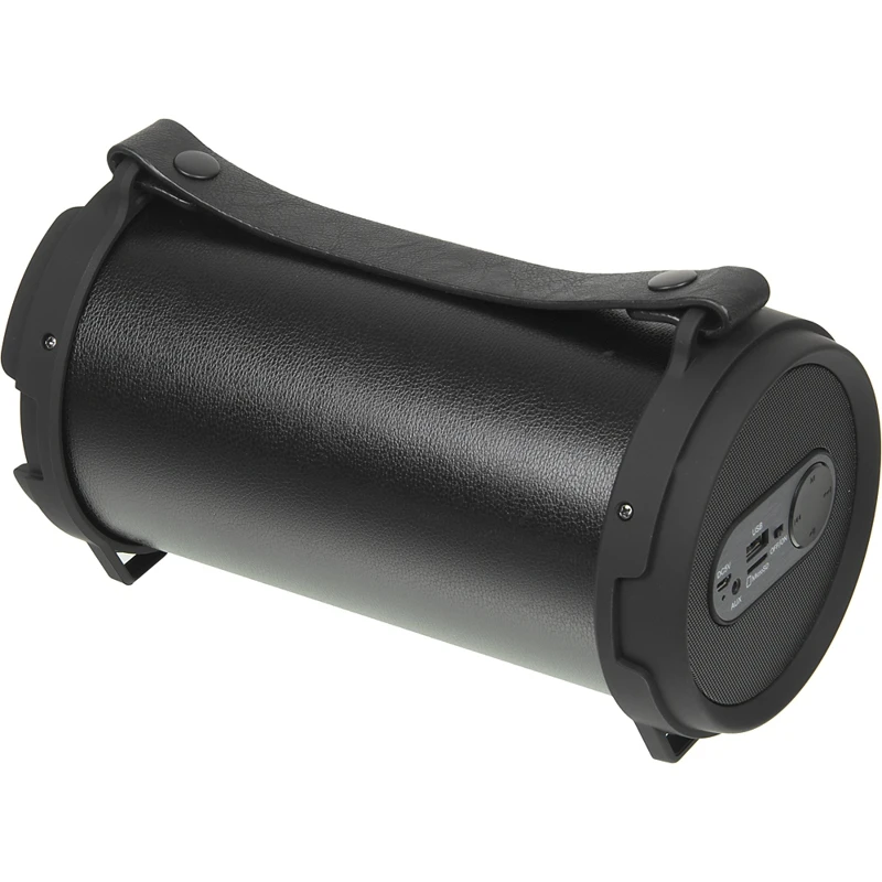 Колонка порт. Ginzzu GM-887B черный 12W 2.0 BT/3.5Jack/USB 3000mAh