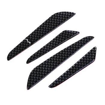 

4pcs / set Carbon Fiber Car Door Edge Guard Strip Scratch Protector Anti-collision Trim Door Edge Guard Stickers
