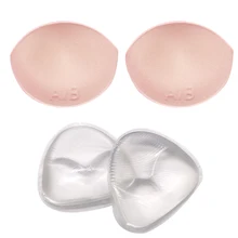 Arherigele, наборами по 2 пары Для женщин силиконовые вкладки подкладки бюстгальтера грудь вкладыш улучшатель для лифчика пуш-ап подкладка для бикини колодки съемный меховой подкладки бюстгальтера
