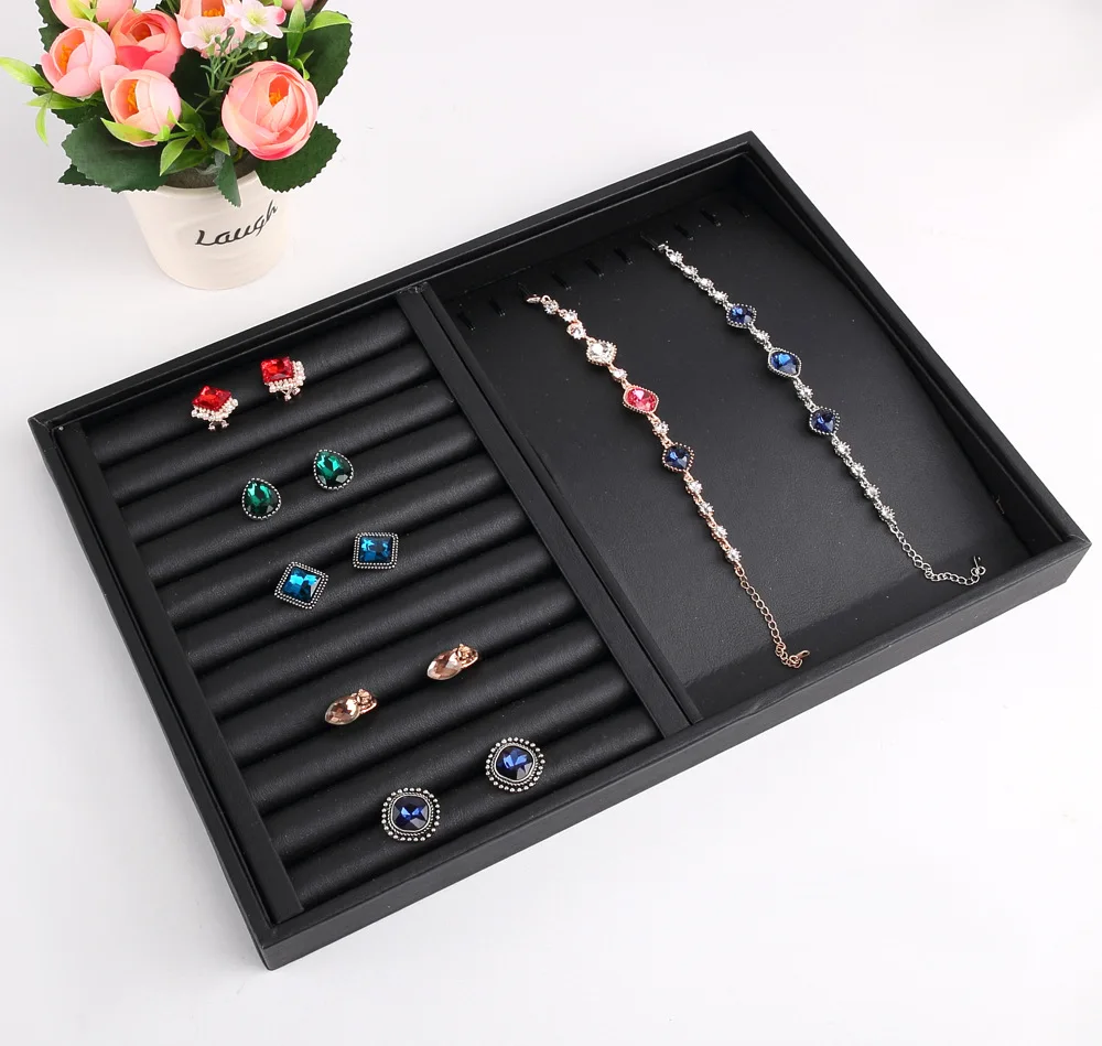 High Level Jewelry Organizer Jewellery Display Ring Tray Necklace Earring Holder Various Models for Option Wholesale Ring Dish