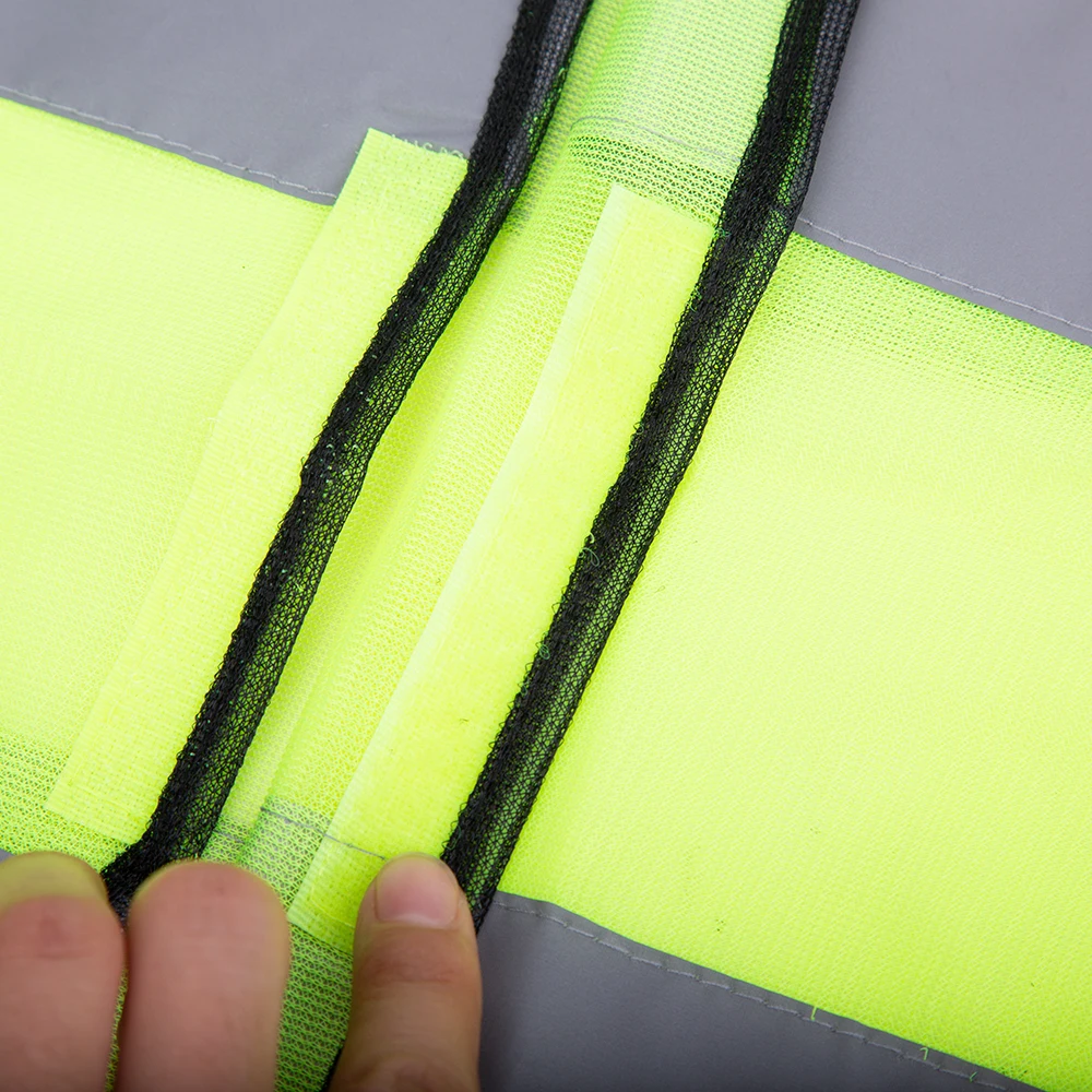 KAWOSEN 2 шт. Автомобиль Мотоцикл Светоотражающая Костюмы высокой видимости Hi Viz жилет Предупреждение пальто отражают полосы куртка RSC_01