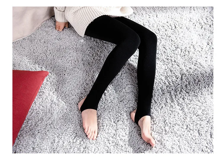 LANGSHA Winter Warm Women Leggings Casual Thicken Velvet Warm High Elastic Slimming Seamless Leggings Solid Women's Warm Pants