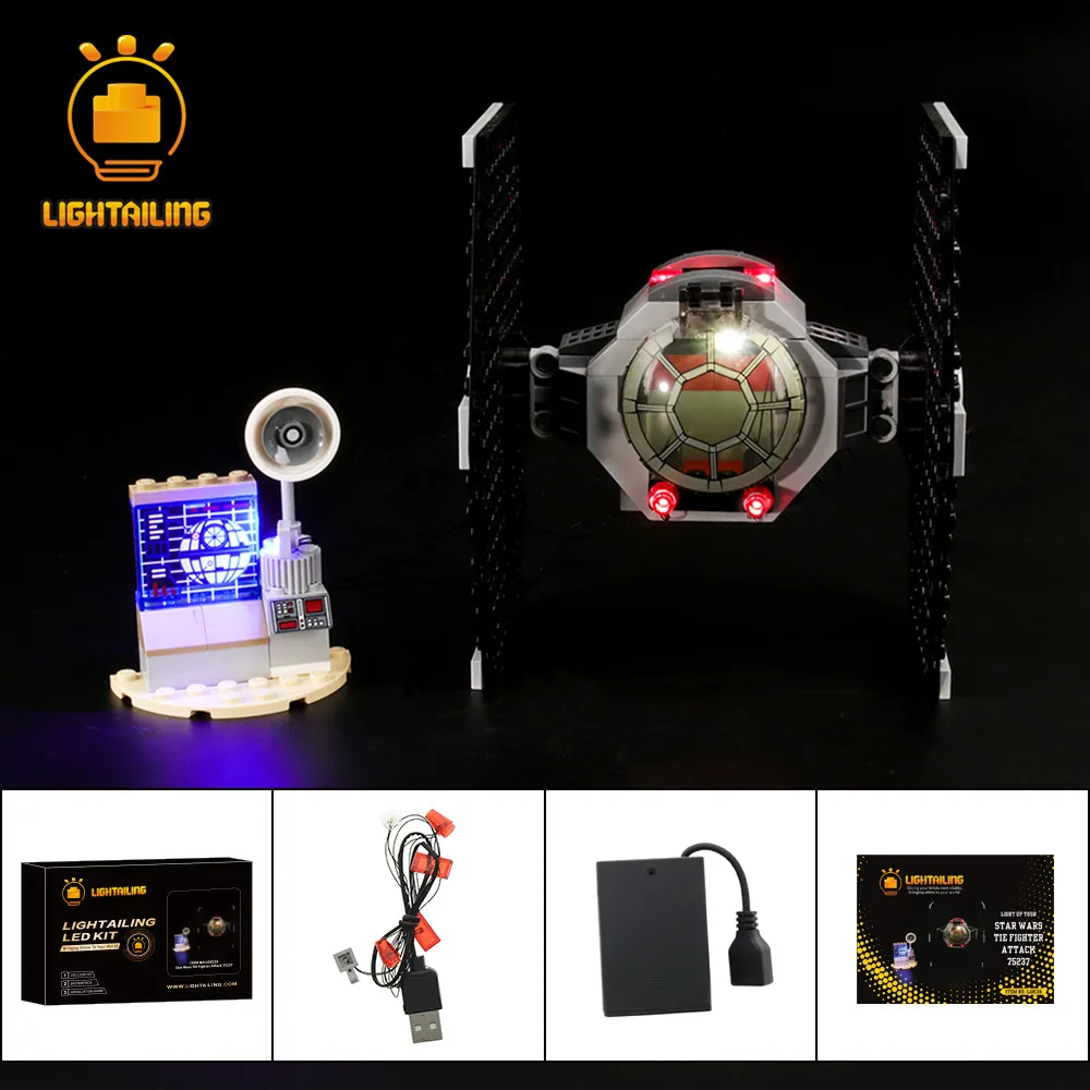 

LIGHTAILING Led Light Up Kit For TIE Fighter Attack Building Block Light Set Compatible With 75237