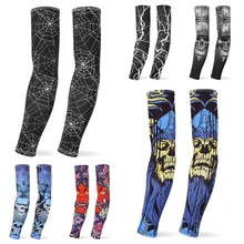 1 шт. наружные велосипедные рукава 3D тату напечатанные нарукавники УФ-защита MTB велосипеда велосипедные рукава Защита рук защитные рукава для езды на велосипеде