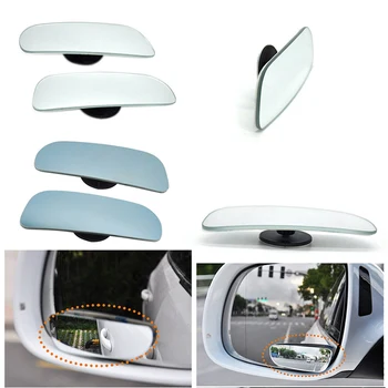 

2pcs Car Mirror 360 Degree Wide Angle Convex Blind Spot Mirror Parking Auto Motorcycle Rear View Adjustable Mirror Accessories