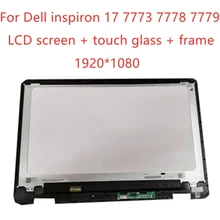 17.3 calowy lcd wymień na Dell inspiron 17 7773 7778 7779 Laptop LCD ekran dotykowy montaż z ramą + tablica sterująca 1920X1080
