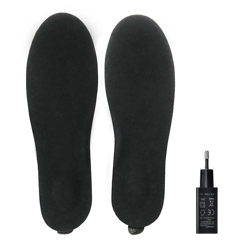 

1pair Outdoor Sports Heat Preservation Winter Warm Remote Control Thermal Electric Heated Insole Mat Soft Lint Pad USB Charging