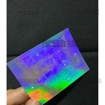 

Special Offer Butterfly Wings Nails Holographic Nail Decal 3D Self Adhesive Nail Art Stickers