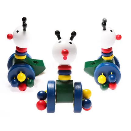 

Wood Infant Child Pushing Music Push Rod Learner Single Pole Trolley Toys 1-Year-Old Semi-2 a Year of Age Baby Girls GIRL'S And