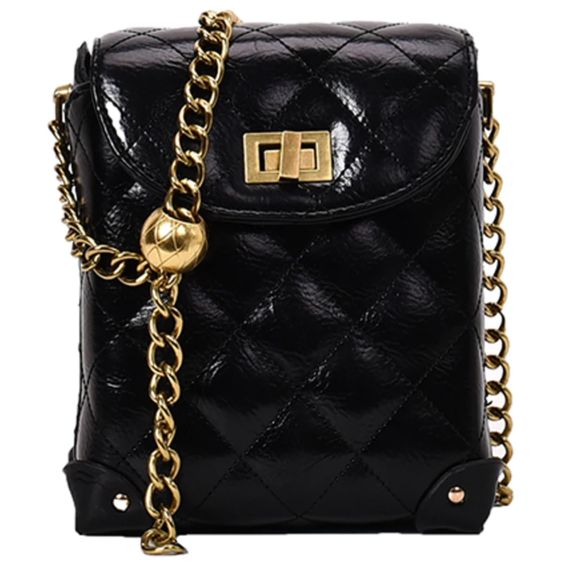 

iVog New Arrival Everyday Female Small Crossbody Shoulder Handbag Yellow gg Chain Quilted Hand Bags for Women 2019