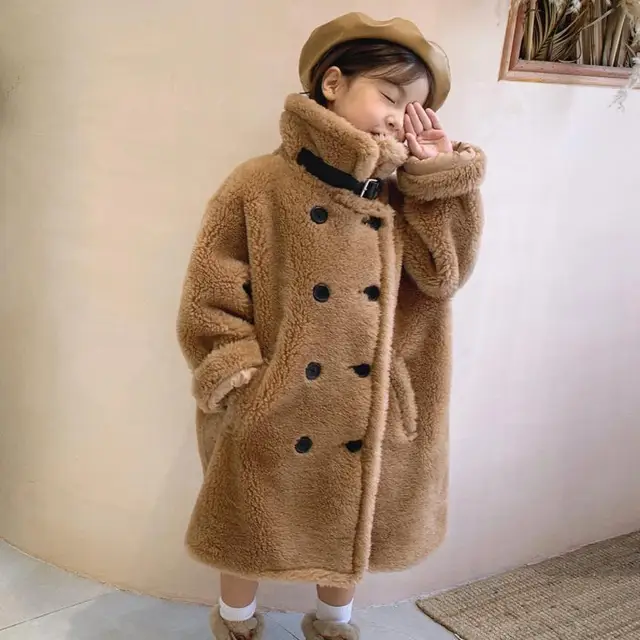 Cappotto in vera pelliccia di lana nuovo Casual pecora tosata capispalla  caldo più spesso Modis granuli cashmere bambini giacche invernali soprabito  Y2541|Jackets \u0026 Coats| - AliExpress