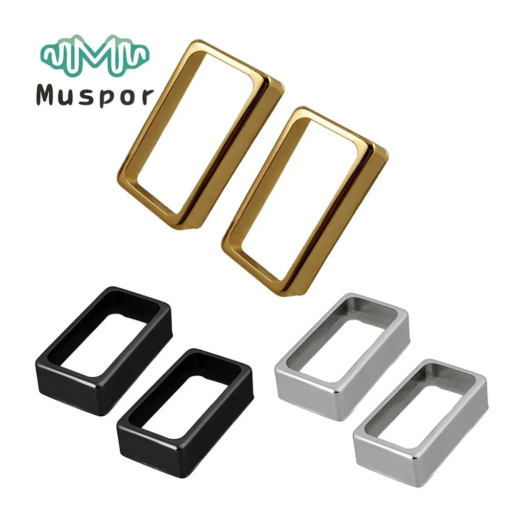 

Durable Open Style Electric Guitar Humbucker Pickup Covers 2pcs/Set Guitarra Accessories Chrome Black Gold Optional