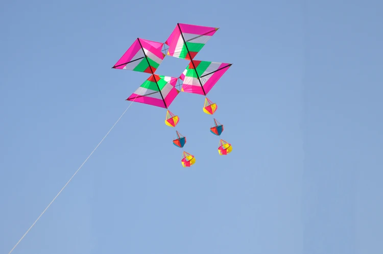 Cooling kite3D kite with tails single line sailboat outdoor fun toys for kids children and audlts