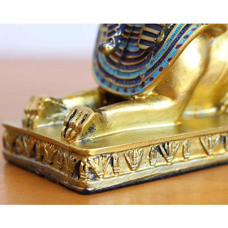 Древний Египет Anubis подсвечник Художественная Скульптура богиня Сфинкса фигурка креативные изделия из смолы украшения для дома R3701