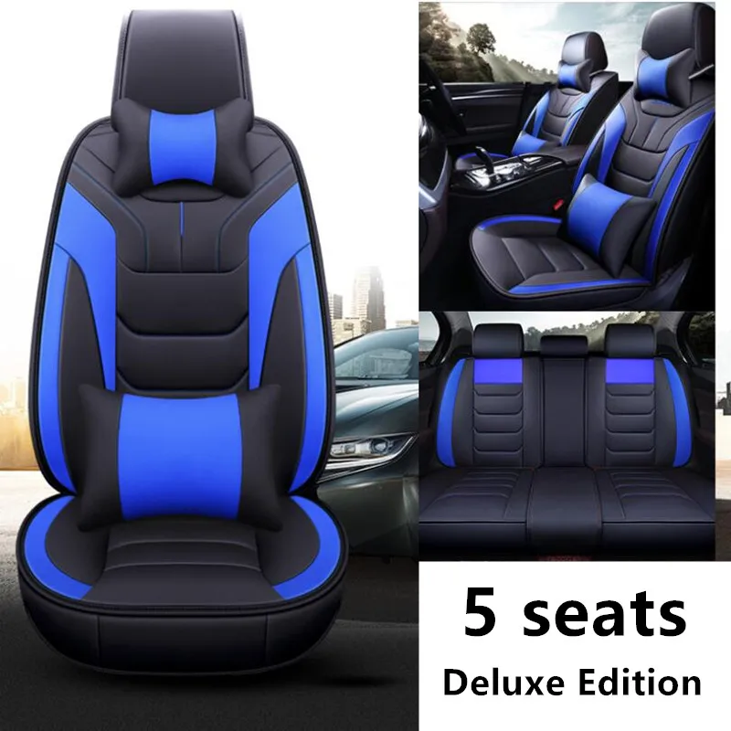 Deluxe Edition Высокое качество Специальный кожаный чехол для автокресла для nissan qashqai j10 almera n16 note x-trail t31 patrol y61 teana j31 автостайлинг - Название цвета: Deluxe Edition