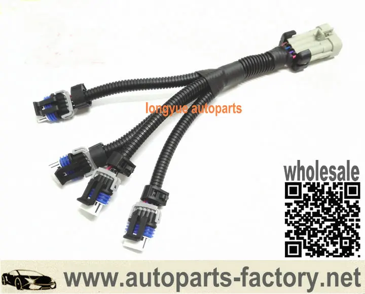 

longyue Ignition Coil Harness Set for Relocation Remote Brackets for LS2 LS7 LQ4 LQ9