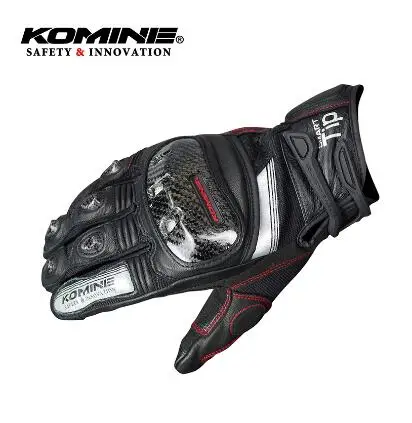 KOMINE GK193 carbon fiber motorcycle gloves 3D breathable leather dry riding gloves 3 colors 03