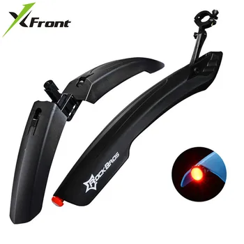 

X-Front Bike Fender Mudguard Front Rear Quick Release Bike Fender Bicycle Fender Wing Stand Rack Mudguard With Warn Taillight