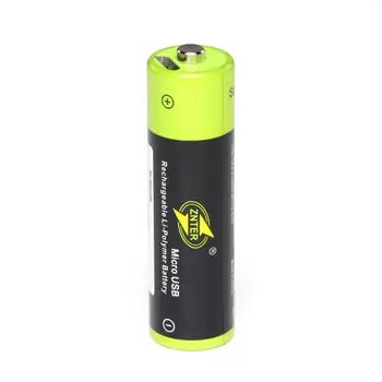 

ZNTER MICRO USB Rechargeable AA/ AAA Lithium Battery 1700mA with Charging Cable