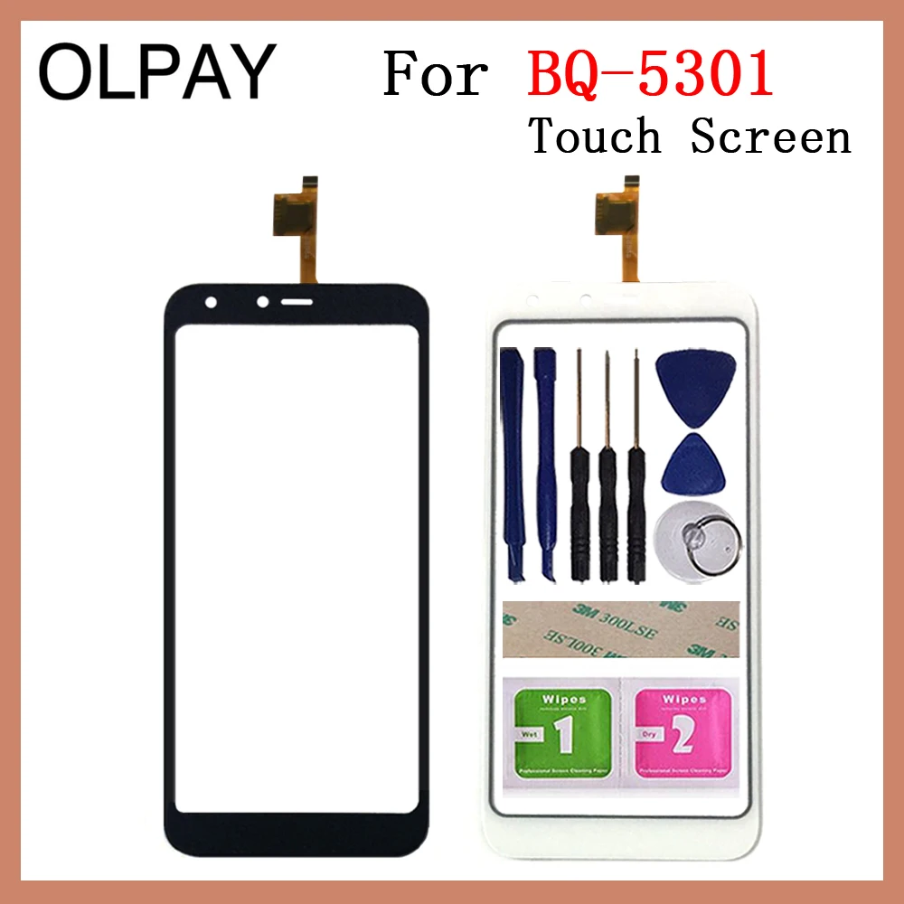 

OLPAY 5.34'' TouchScreen For BQ BQ-5301 Strike View BQ 5301 Touch Screen Glass Digitizer Panel Lens Sensor Glass Repair