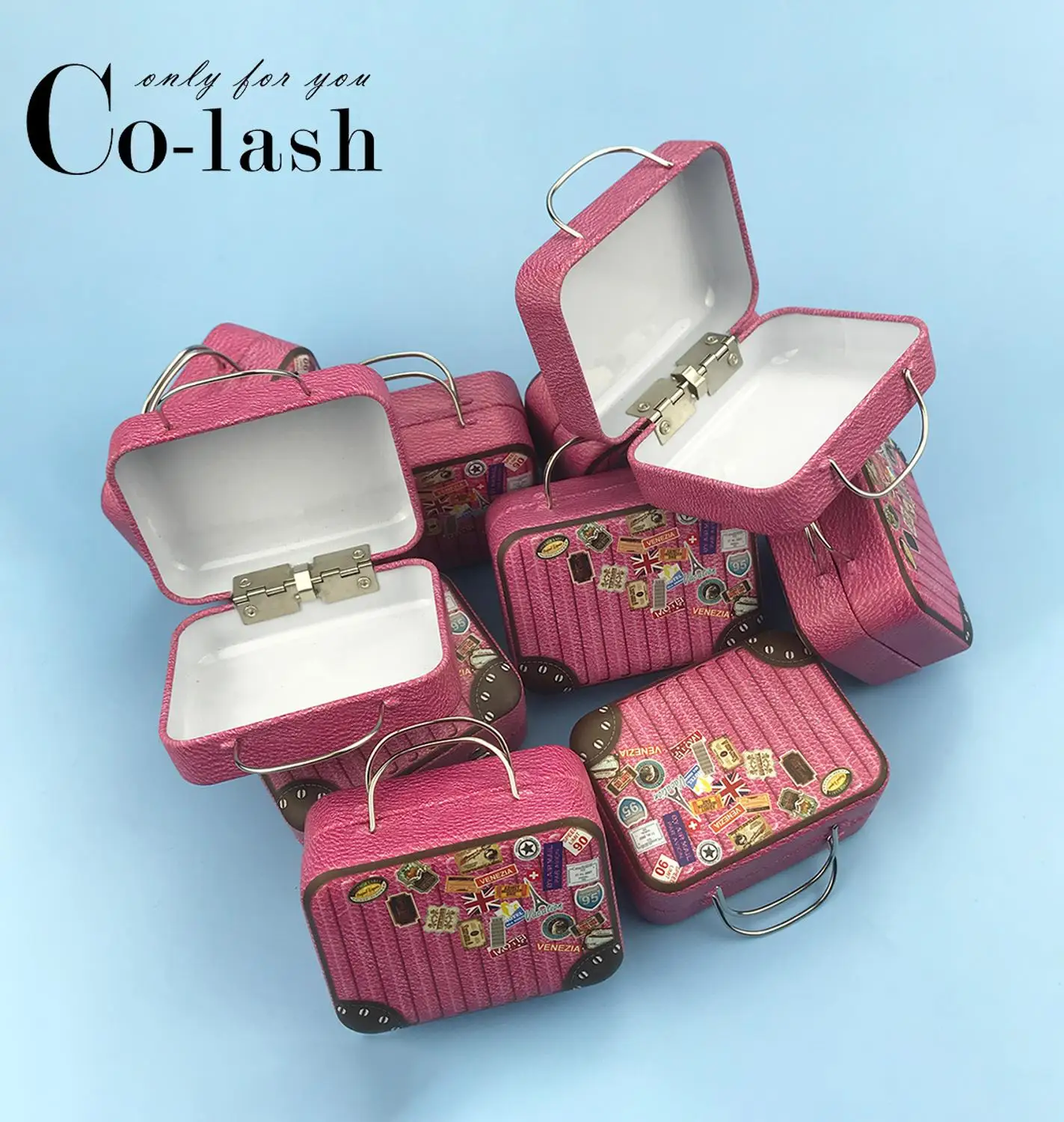 Упаковочная коробка для накладных ресниц Colash чемодан милая упаковка коробки из