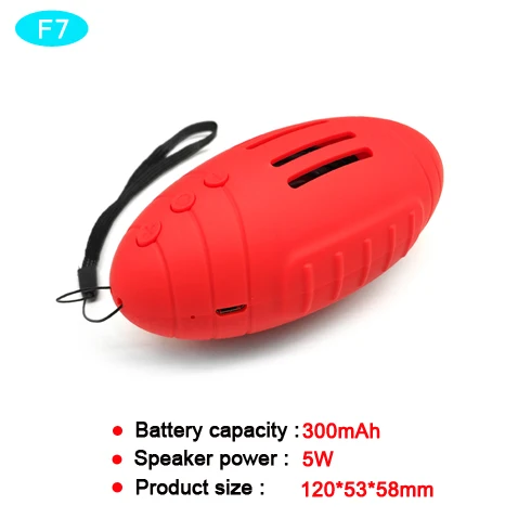 red CBAOOO Портативный Bluetooth динамик Портативный Беспроводной громкий звук Системы стерео для объемного звучания музыки Водонепроницаемый откры - Цвет: red