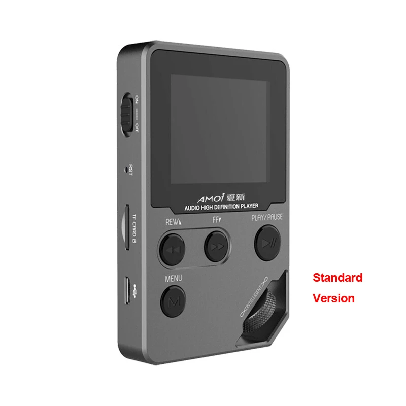 Grey Standard 8GB Портативный мини MP3 HIFI стерео музыкальный плеер без потерь Профессиональный DSD64 3072 кГц аппаратное декодирование аудиофилов Flac Walkman - Цвет: Grey Standard 8GB