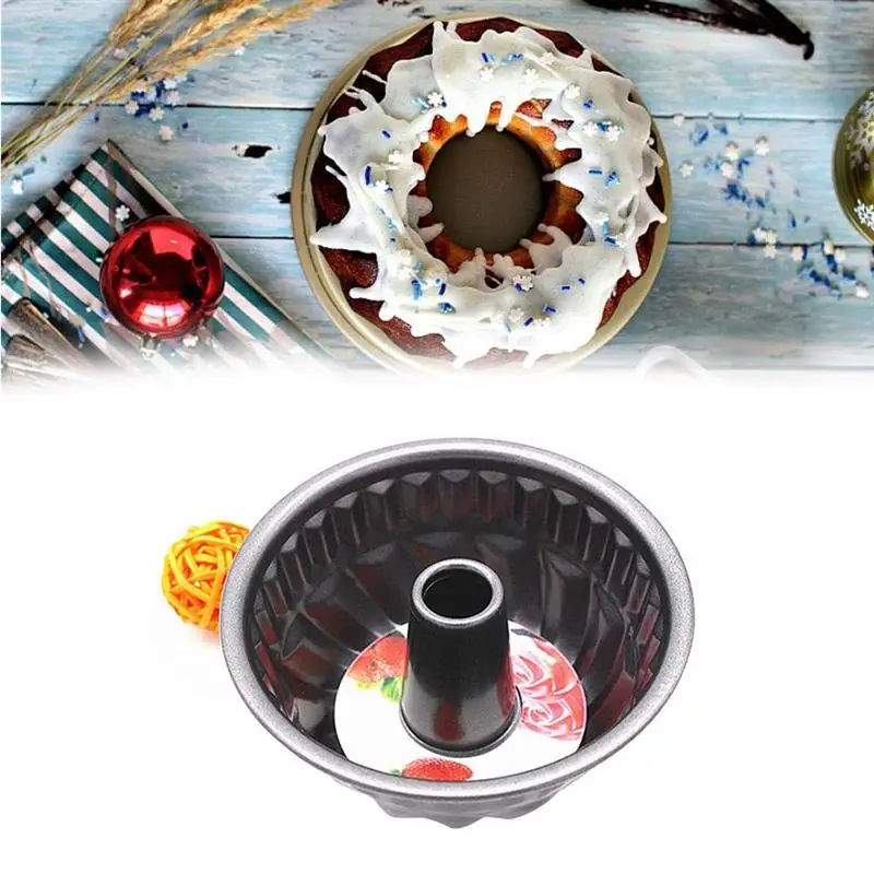 1 шт. форма для выпечки DIY независимая форма цветка углеродистая сталь торт Кухонные формы для выпечки Форма пончик бисквит делая аксессуар
