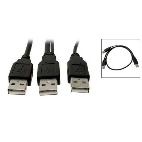 USB 2,0 AM Мужской к 2 AM мужской удлинитель разделительный провод