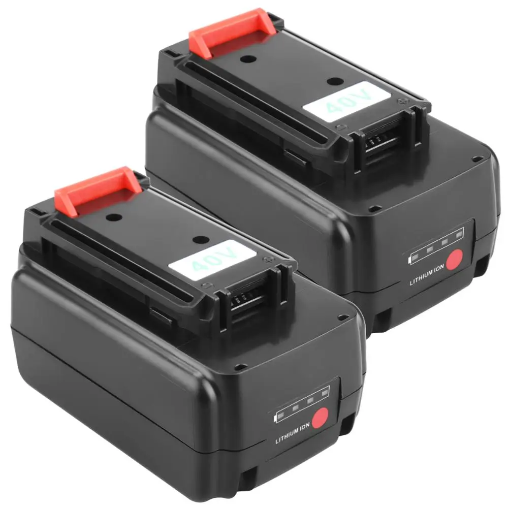 Литиевая батарея для Black and Decker LBX2540 сменная 40 в макс. 3000 мАч LBX1540 LBXR36 LBX36 LBXR2036 2 шт. |