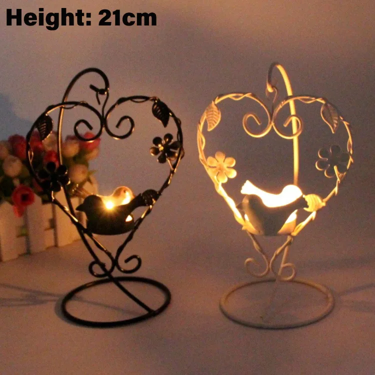 Iron Candle Holder Candlestick Kitchen Restaurant Bar Birdcage European Style Pumpkin Heart-Shaped Prayer Home Deco | Дом и сад