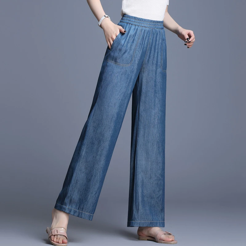 wide leg tencel jeans