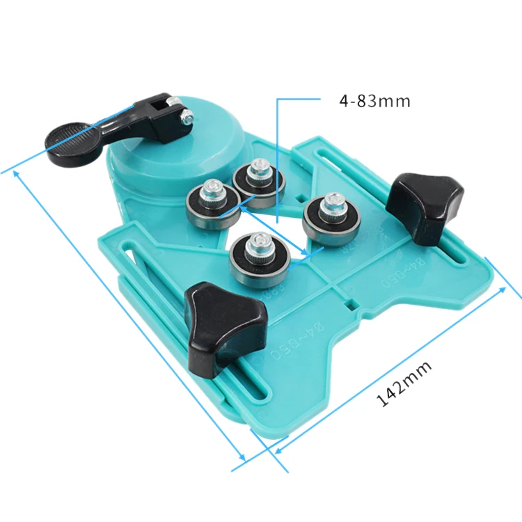 10Pc Adjustable Diamond Drill Bit Tile Glass Hole Saw Guide Openings Locator+Sucker