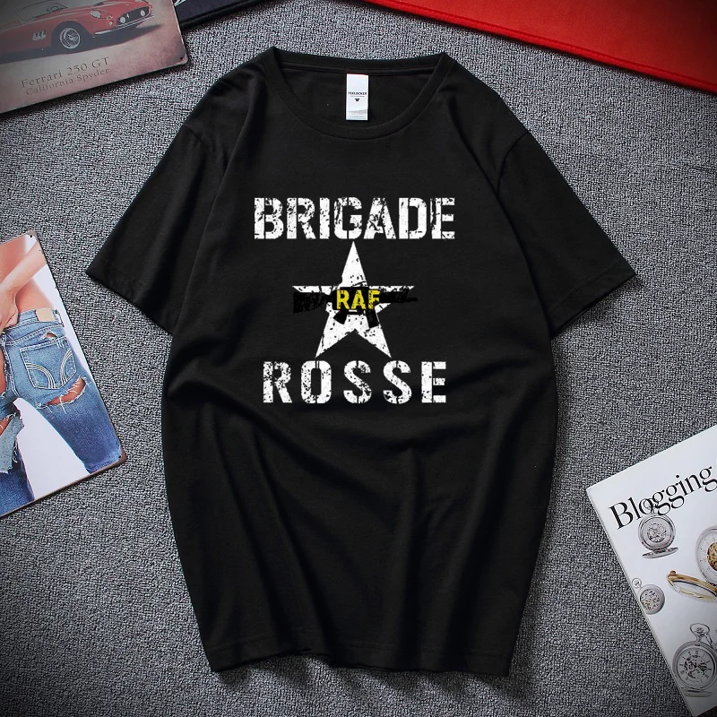 Как носится Joe Strummer из Clash Mens Brigade Rosse Футболка красная Brigades Новинка унисекс хлопковая футболка с короткими рукавами Топы