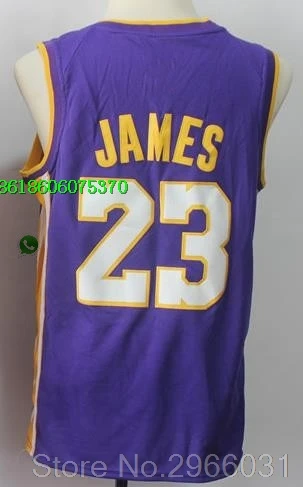 for men A+++ Качественная мужская одежда для взрослых#23 LeBron James 0 Kyle Kuzma 2 Lonzo Ball 14 Brandon Ingram Jersey Los Angeles - Цвет: for men