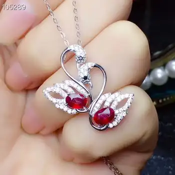 

Myanmar 925 silve Natural Ruby Gemstone Ring Women Fine Jewelry 4x6mm