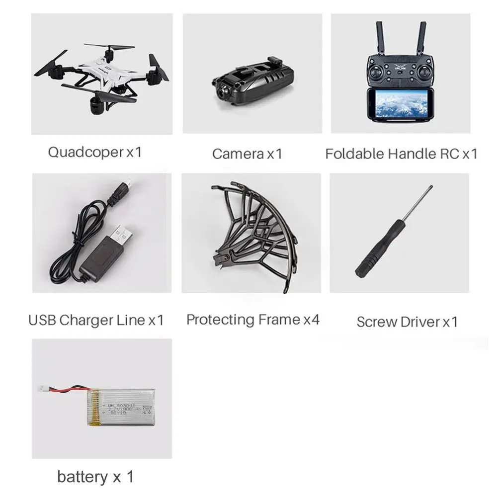 

KY601S Foldable RC FPV Drone Helicopter with 4K HD Camera Long Flight Altitude Hold One Key Return RC Aircraft