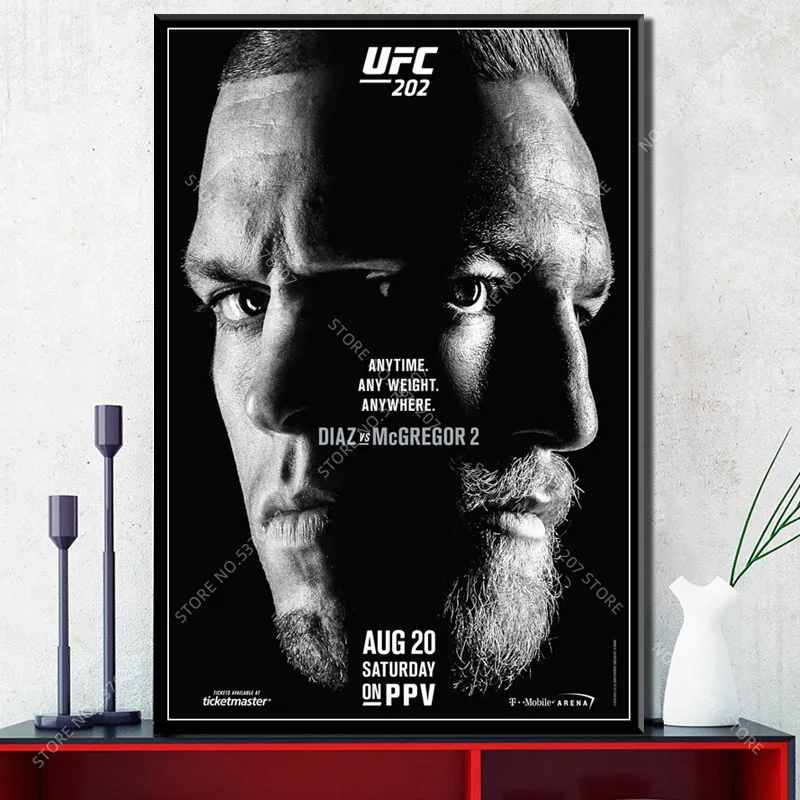 G519 художественный Декор UFC Конор Макгрегор MMA борьба события Горячая игра стены искусства холст Картина шелк плакат - Цвет: Picture 12