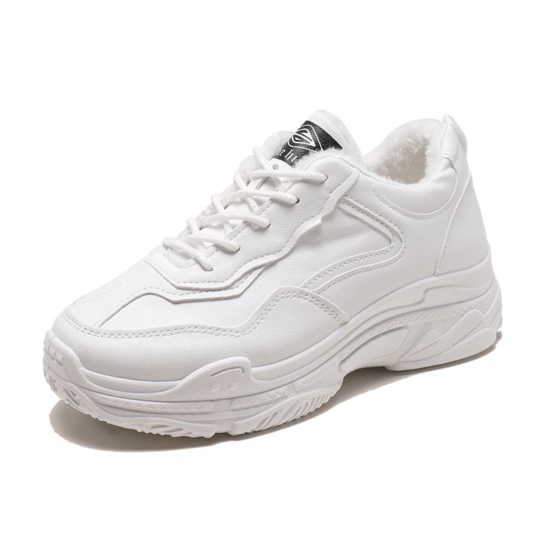 WDHKUN Nieuwe fluwelen Wit кроссовки на платформе повседневные Schoenen Vrouwen модные весенние Feminino Vrouw Schoeisel Mand Femme