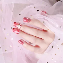 Короткий маникюрный пластырь жизнь Маникюр шт носимый офисный Маникюр Квадратная Головка Bean Paste Smudge Большой жемчуг 263