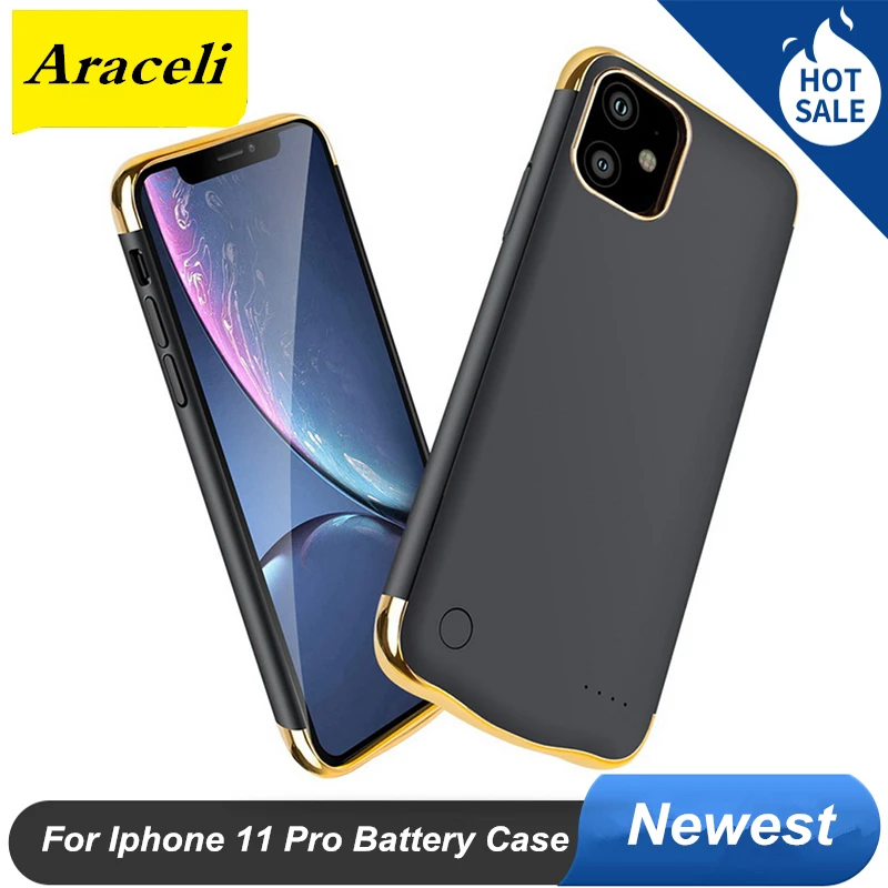 Araceli для Iphone 11 Pro Чехол батареи 5500 мАч умный силикагель материал Внешний