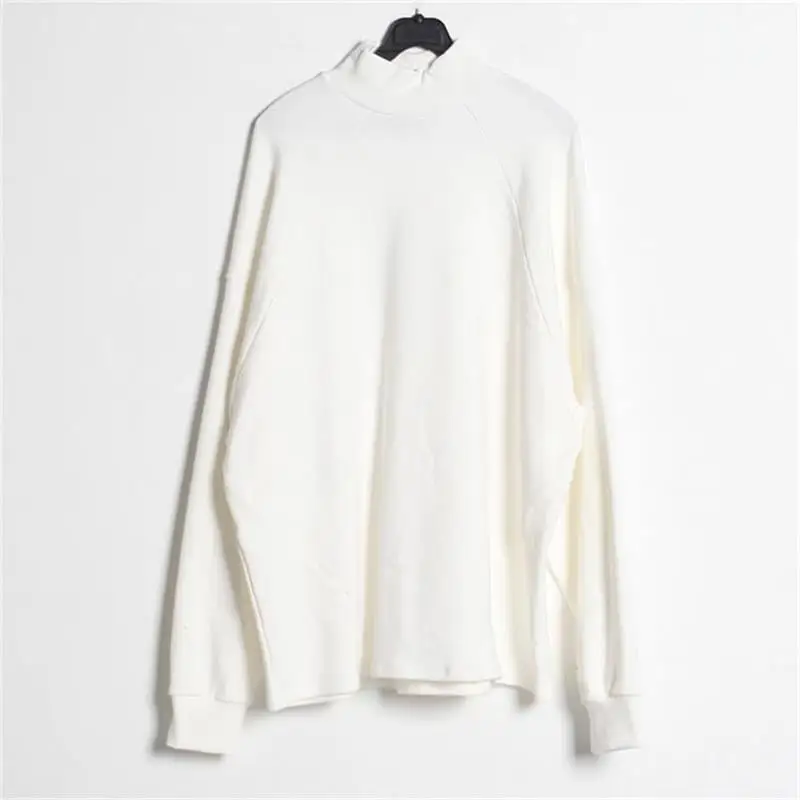 Men's Long Sleeve Hoodie Spring And Autumn New Semi-High Collar Fashion Casual Versatile Loose Large Size Hoodie