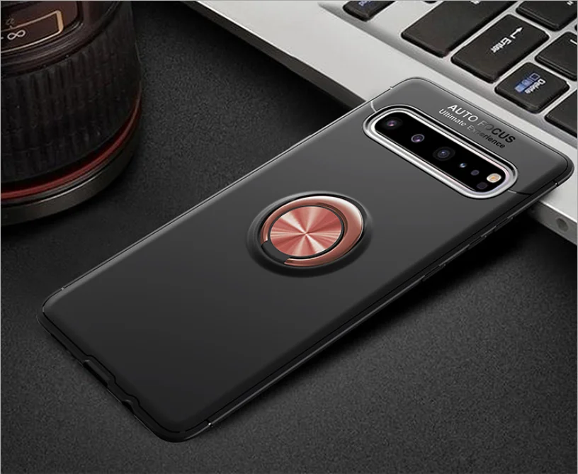 002 Магнитный Невидимый кронштейн, мягкий чехол для телефона samsung galaxy A50 A70 A40 A20 Note 8 9 10 S8 S9 S10 plus - Цвет: 002
