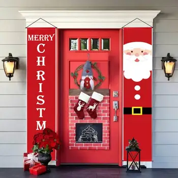 

Santa Claus Merry Christmas Decor for Home Christmas Hanging Ornaments Door Noel Navidad 2020 Cristmas Decor Happy New Year 2021